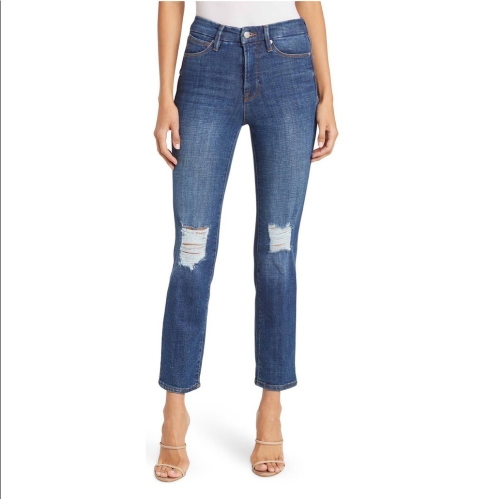 Good American Classic Distressed Jeans‎